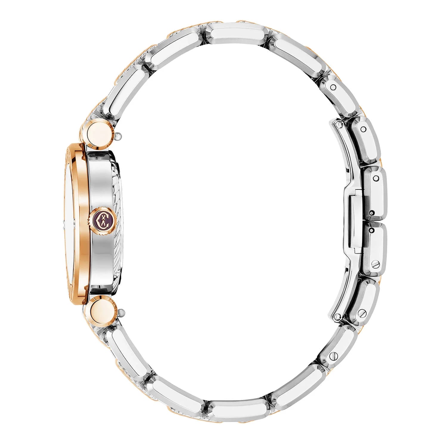 NAVIGATOR CRUISE, 28MM, CALIBRE CUARZO, PERLA BLANCA CON DIAL DE ÍNDICE EN PVD ORO ROSA, PVD ORO ROSA ACEROCHARRIOL CHARRIOL" CON BISEL DE 2 TORNILLOS, PULSERA INTERCAMBIABLE DE METAL BICOLOR - © 2024 Charriol - Reloj