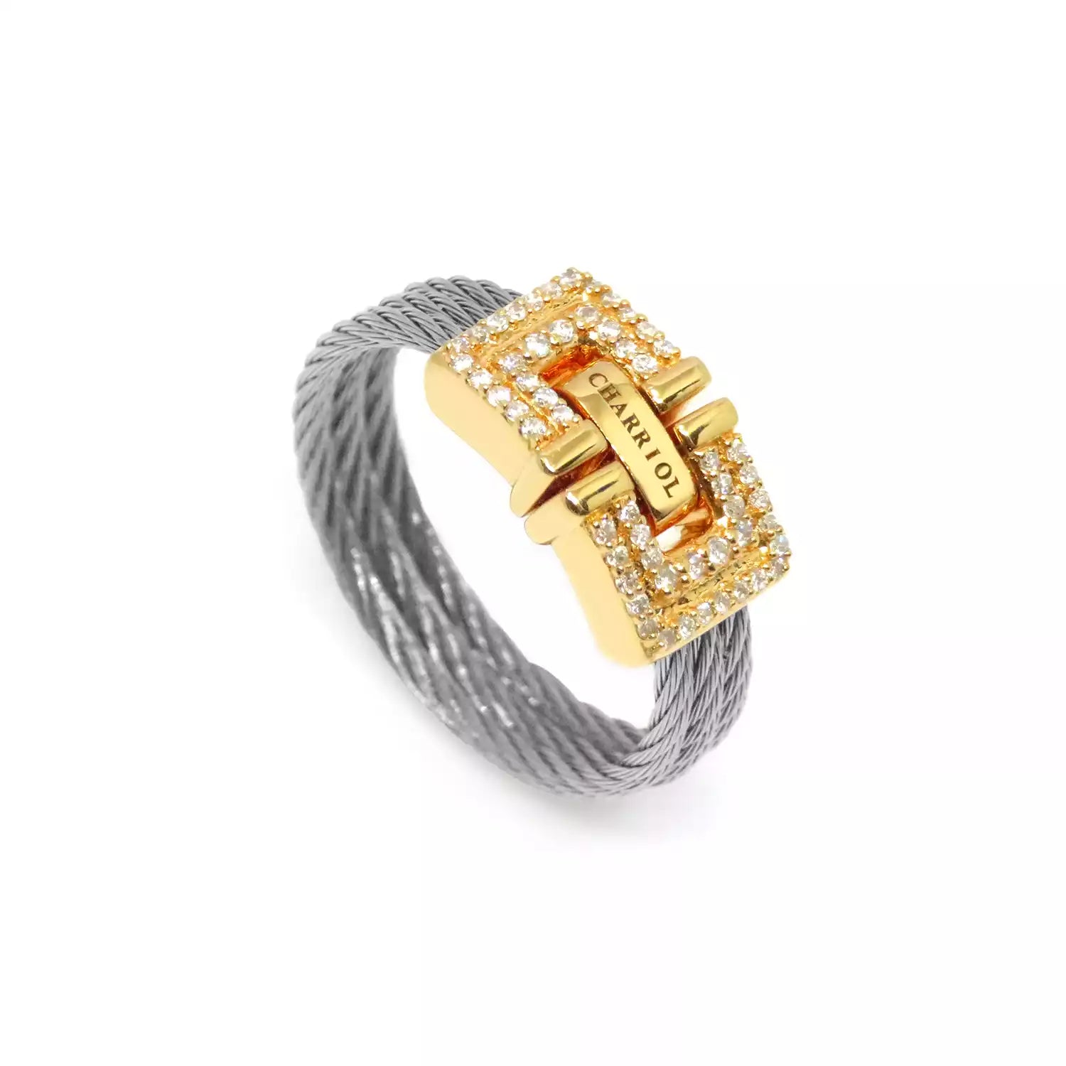 Acero_Oro 18KT con 54 Diamantes 0.21ct