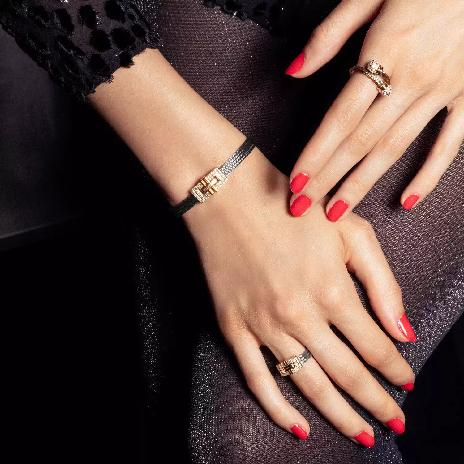 Acero_Oro 18KT con 54 Diamantes 0.21ct