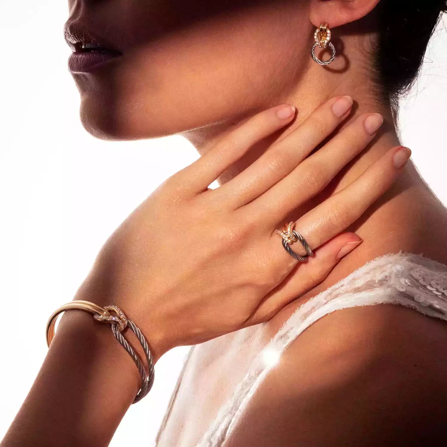 Acero_Oro 18KT con 28 Diamantes 0.42ct