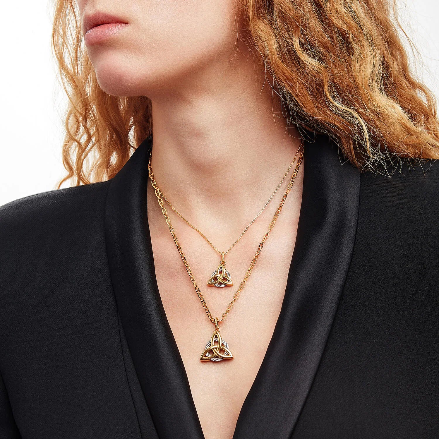 Acero_Oro amarillo_50cm Cadena Mariner