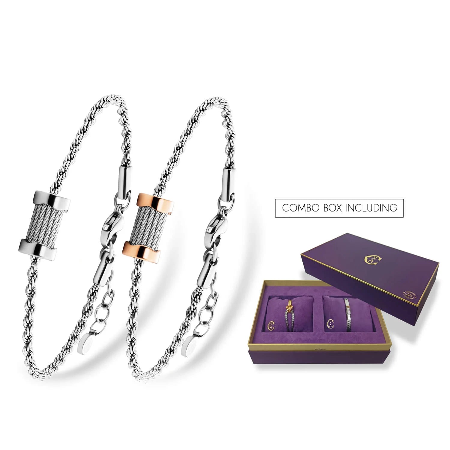 Combo set Jade & Luca - ©2025 Philippe Charriol International Ltd. -