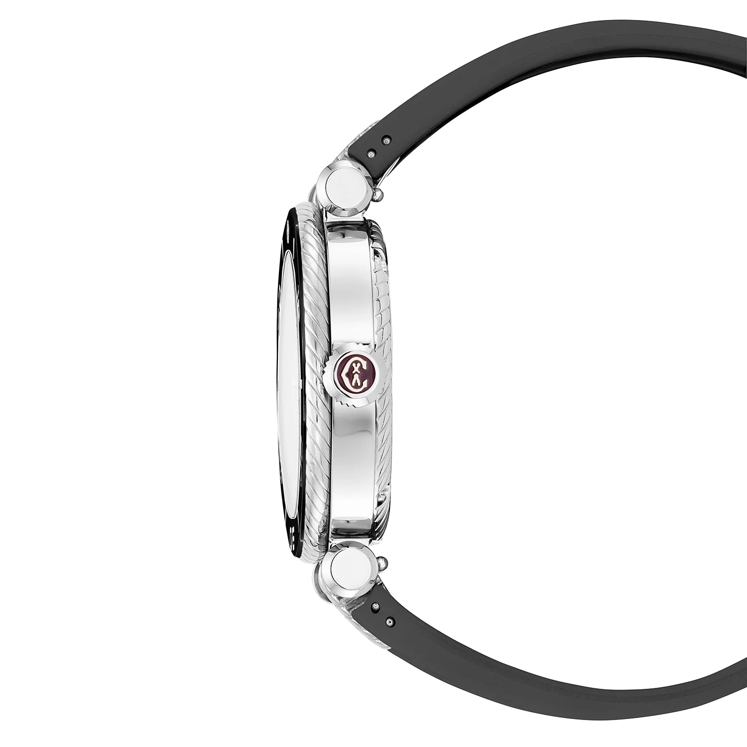 NAVIGATOR SURF, 36MM, CALIBRE AUTOMÁTICO, DIAL PRUNE, BISEL NEGRO, PULSERA INTERCAMBIABLE DE GOMA NEGRA - Charriol - Reloj