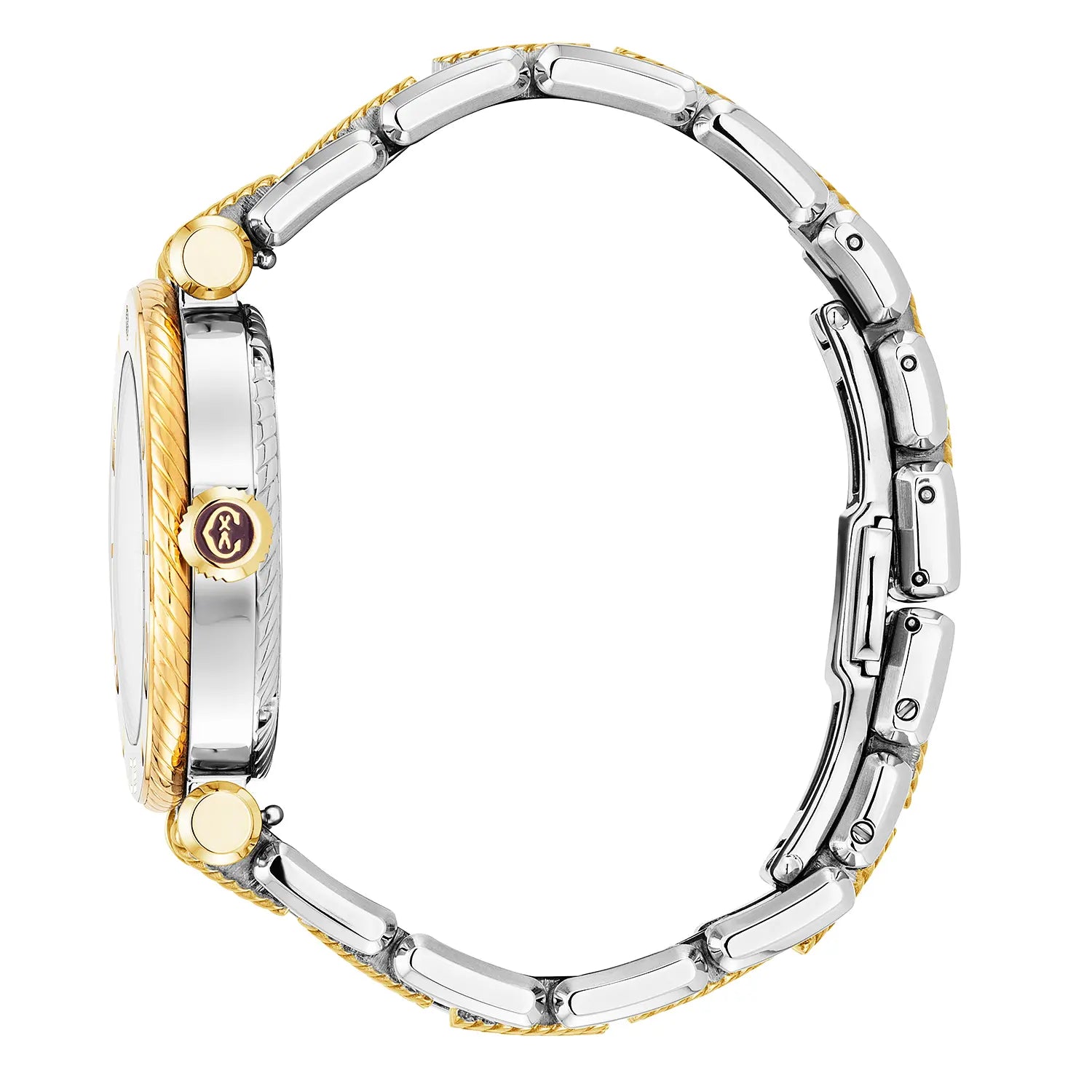 NAVIGATOR SURF, 36MM, CALIBRE AUTOMÁTICO, ESFERA BLANCA, BISEL BLANCO, PULSERA INTERCAMBIABLE ACERO BICOLOR - Charriol Geneve - Relojes