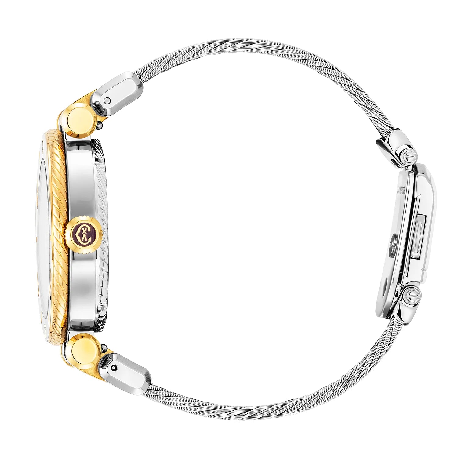 NAVIGATOR SURF, 36MM, CALIBRE AUTOMÁTICO, ESFERA BLANCA, BISEL BLANCO, PULSERA INTERCAMBIABLE CON CABLE DE ACERO - Charriol Geneve - Relojes