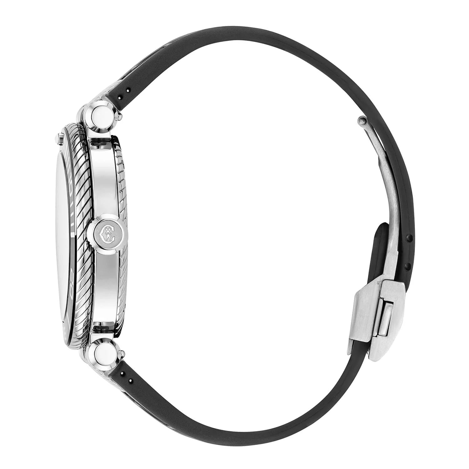 NAVIGATOR SURF, 41MM, CALIBRE AUTOMÁTICO, ESFERA LUMINOVA NEGRA Y PLATA, BISEL UNIDIRECCIONAL NEGRO Y PLATA, PULSERA INTERCAMBIABLE DE GOMA NEGRA - © 2024 Charriol - Relojes