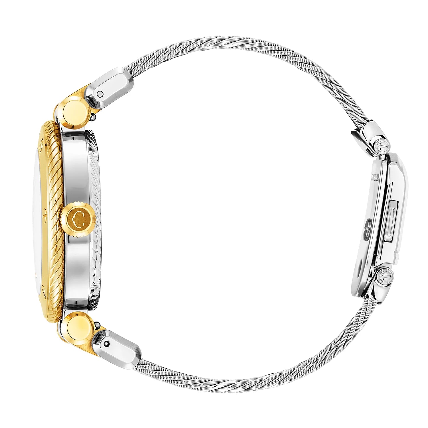 NAVIGATOR SURF GMT, 36MM, CALIBRE GMT CUARZO, ESFERA BLANCA, BISEL 6 TORNILLOS, PULSERA INTERCAMBIABLE CABLE DE ACERO - Charriol Geneve - Relojes