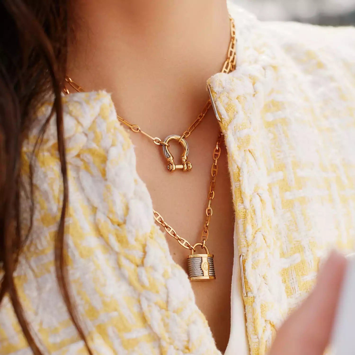 Yellow Gold_Steel_40cm to 45cm