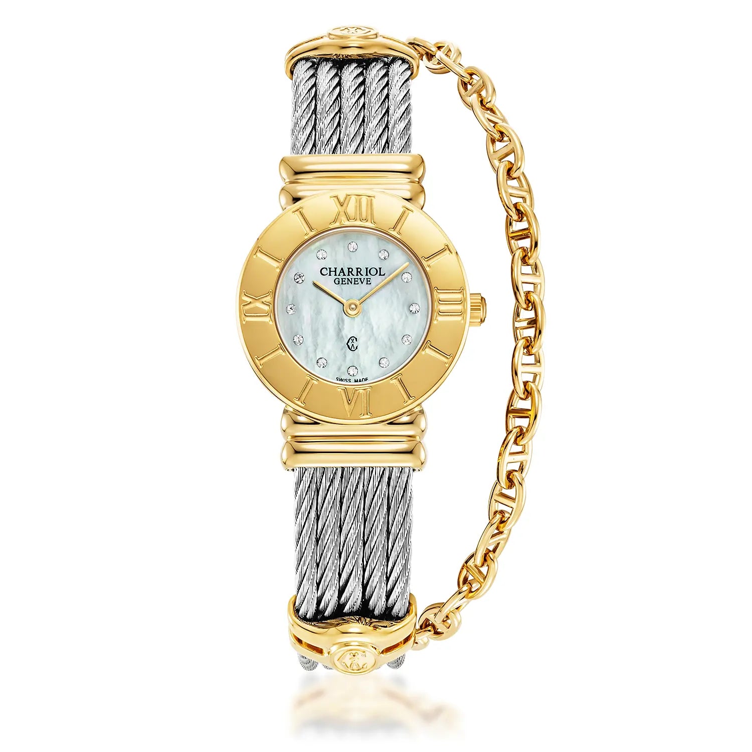 St Tropez Reloj Icon PVD Oro Amarillo y Acero - Charriol Geneve - Watch