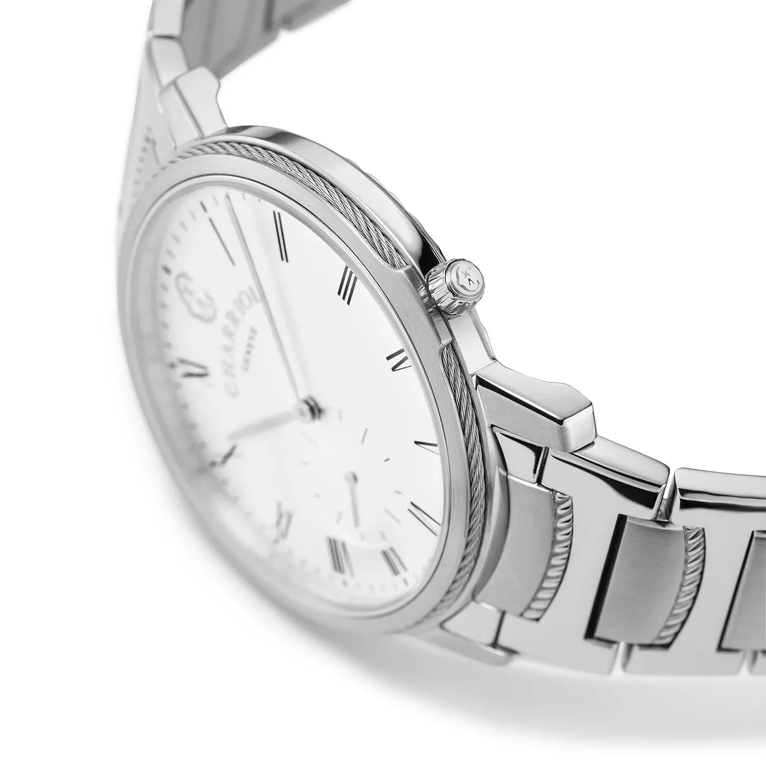 CELTIC LEGACY, 40MM, CALIBRE CUARZO, ESFERA BLANCA, BISEL ACERO, PULSERA ACERO - Charriol Geneve - Watch