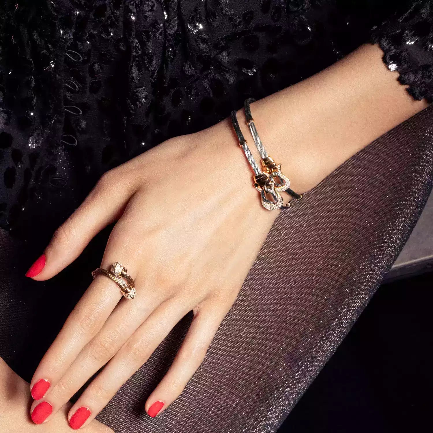 Acero_Oro 18KT con 40 Diamantes 0.29ct