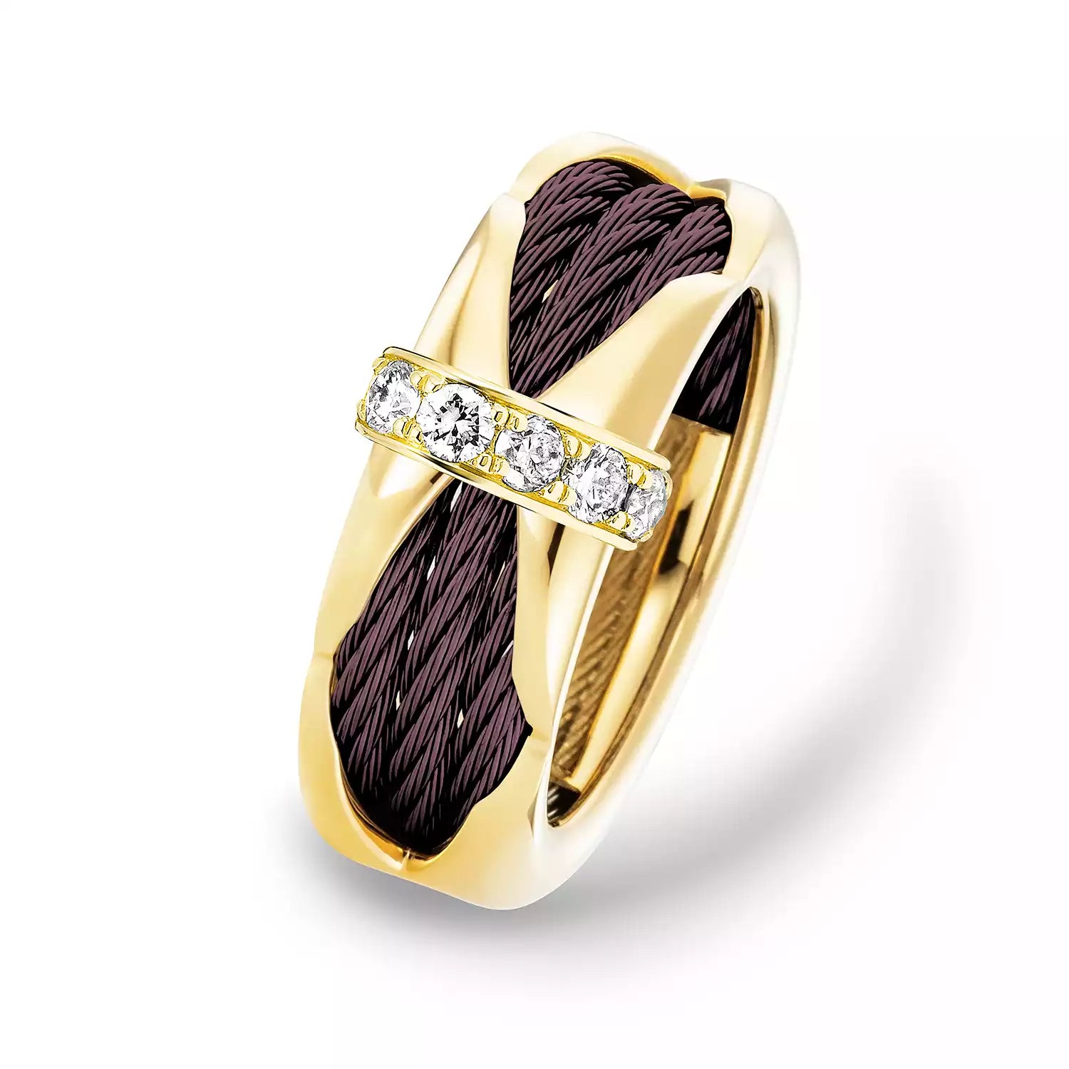 Oro_púrpura 18KT con 6 diamantes 0.37ct