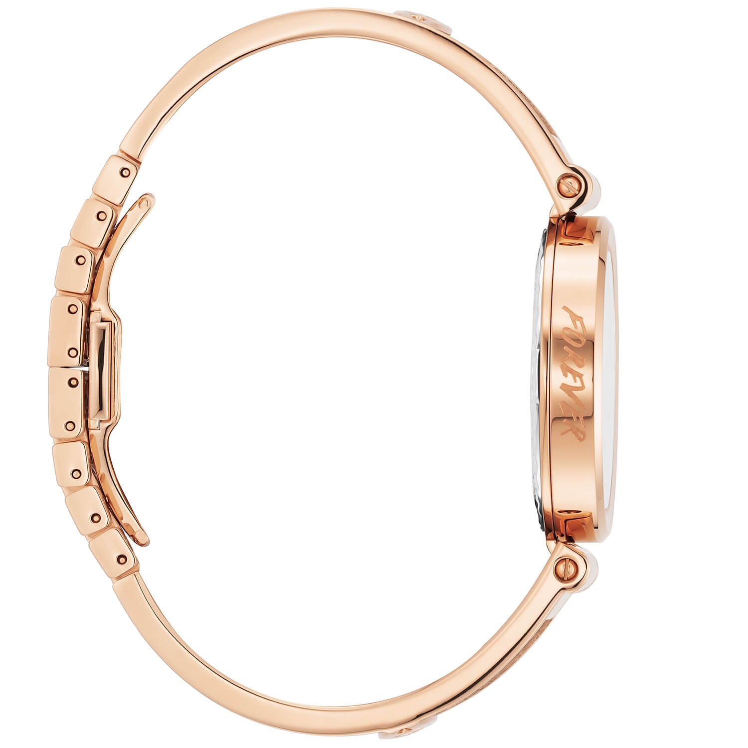 FOREVER YOURS, 32MM, CUARZO CALIBRE, PERLA MADRE CON 12 DIAMANTES DIAL, ORO ROSA PVD BEZEL, PULSERA DE ACERO - Charriol Geneve - Watch