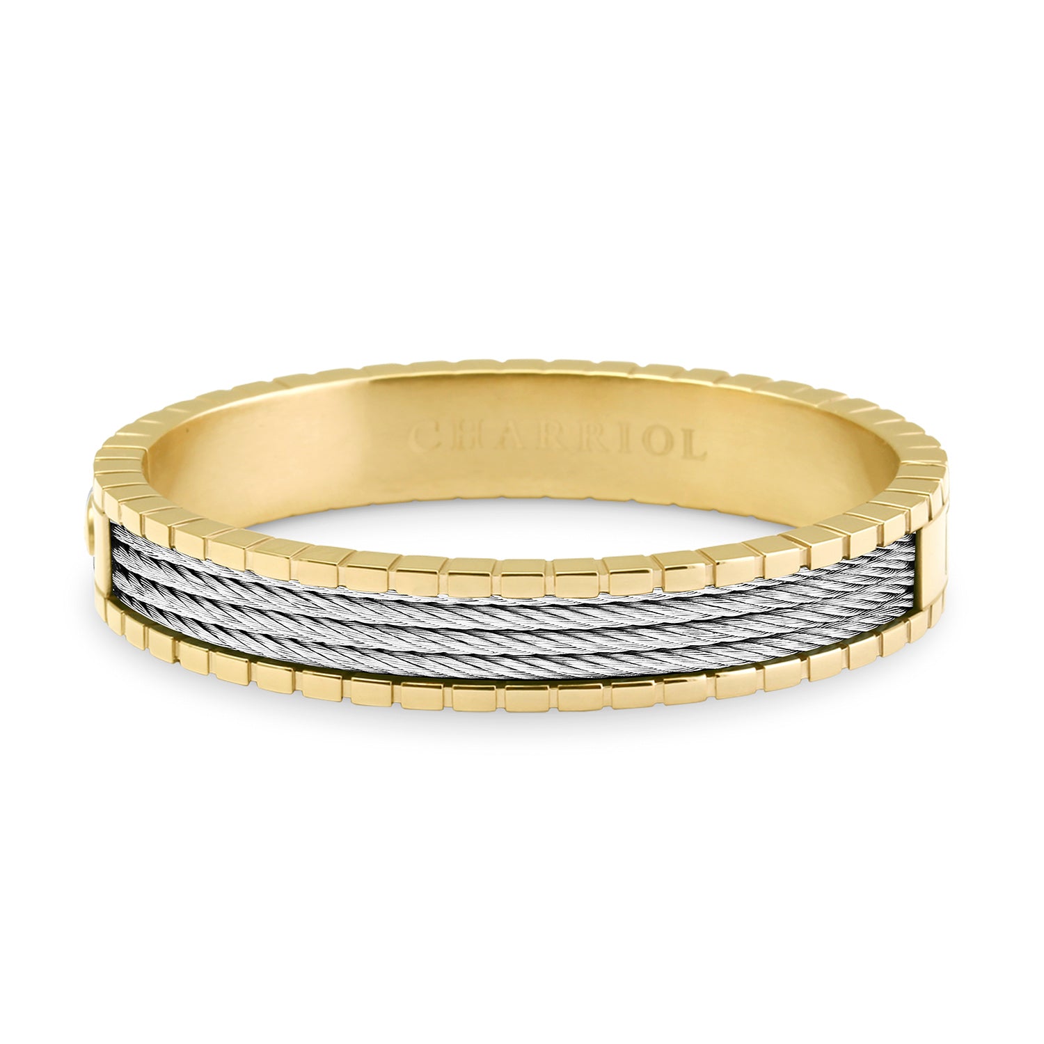 Forever™ Bangle Personalizado Amarillo/Acero - Charriol Geneve - Pulseras y Brazaletes Bangles