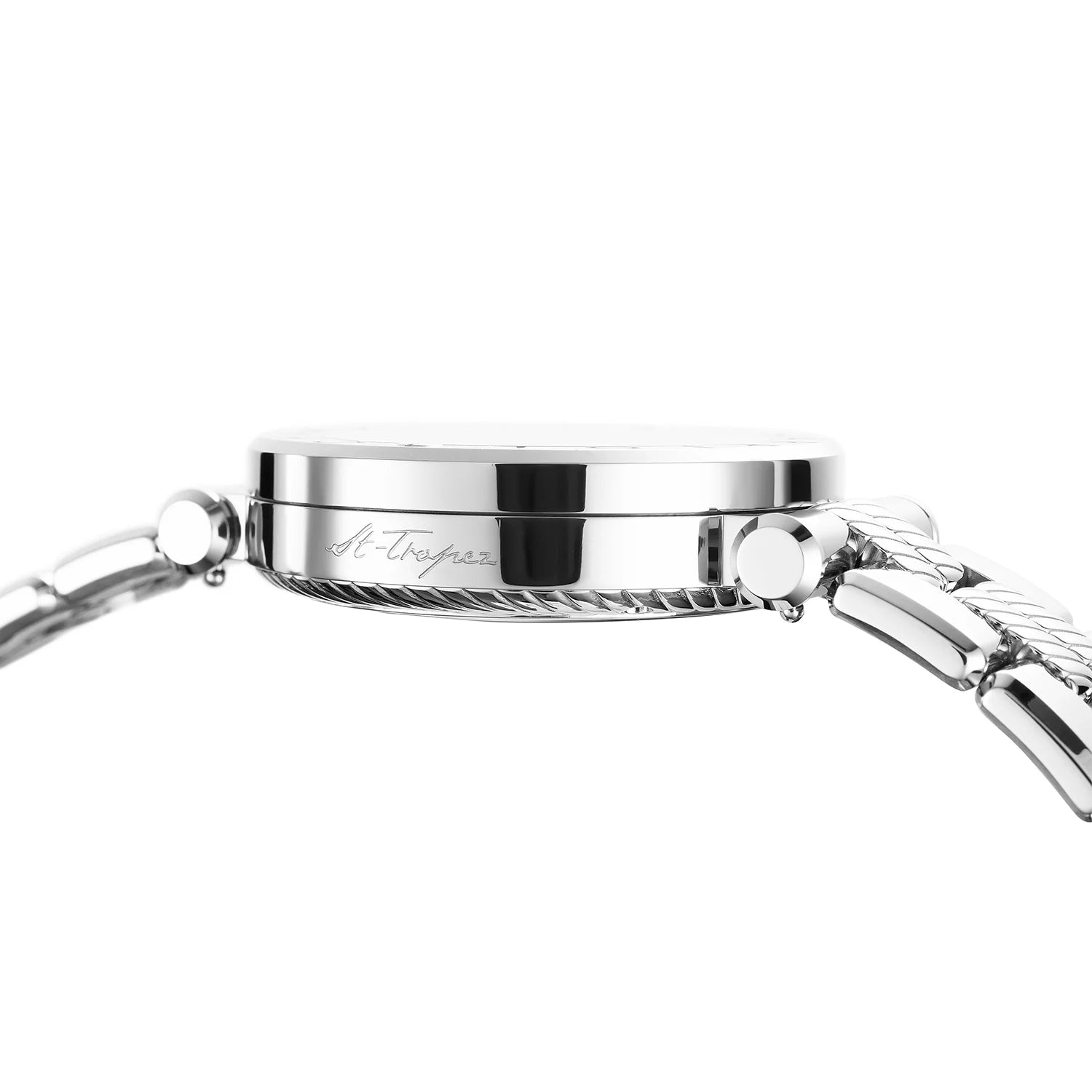 NAVIGATOR CRUISE, 41MM, CALIBRE CRONÓGRAFO CUARZO, ESFERA BLANCA, "CHARRIOL CHARRIOL " BISEL, PULSERA INTERCAMBIABLE ACERO - Charriol Geneve - Relojes