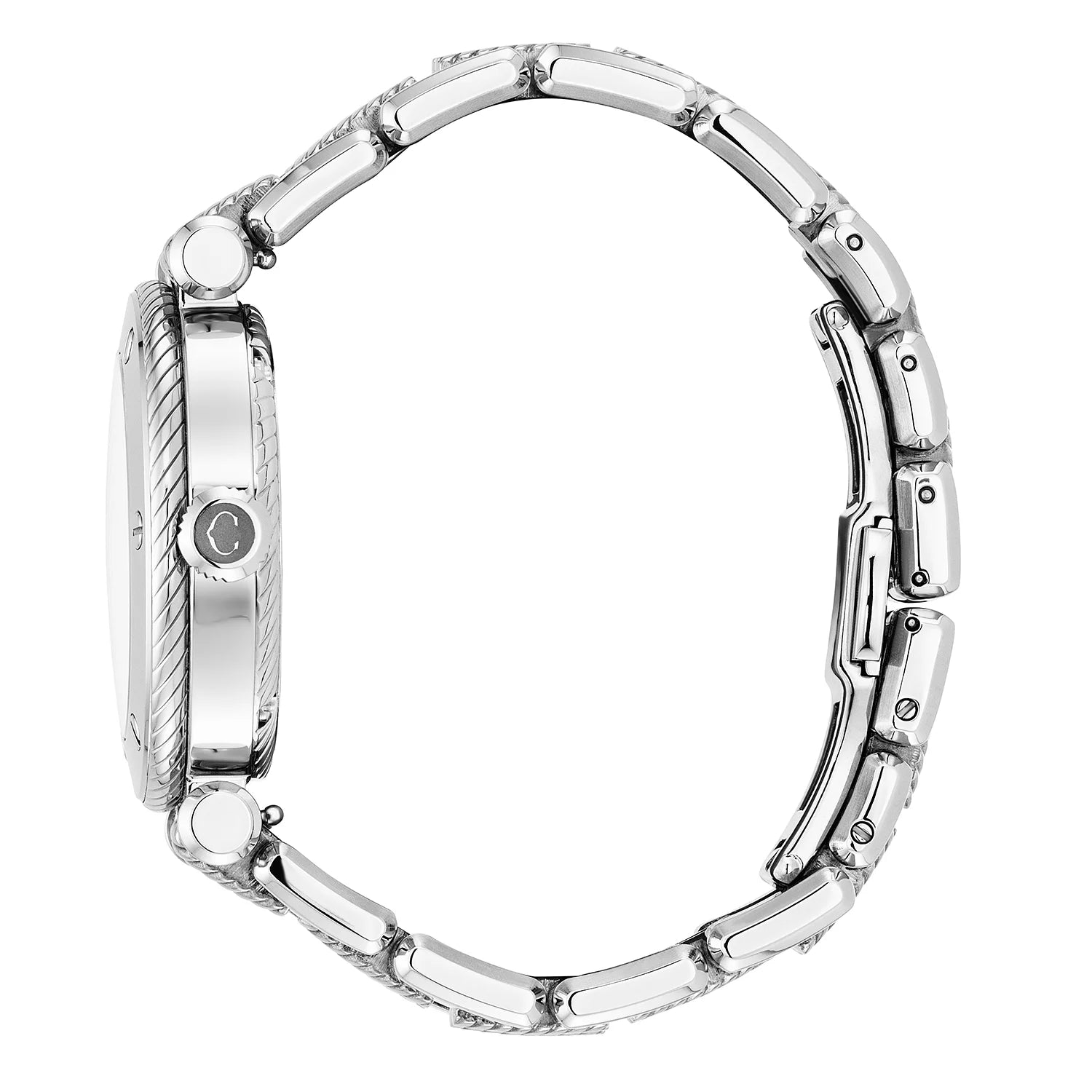 NAVIGATOR SURF GMT, 36MM, CALIBRE GMT CUARZO, ESFERA BLANCA, BISEL 6 TORNILLOS, PULSERA INTERCAMBIABLE ACERO - Charriol Geneve - Relojes