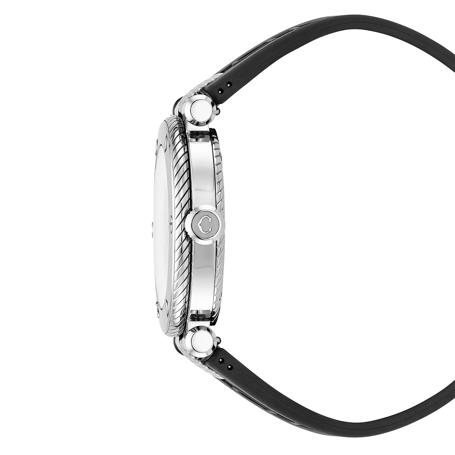 NAVIGATOR SURF GMT, 41MM, CALIBRE AUTOMÁTICO, ESFERA BLANCA, BISEL DE 6 TORNILLOS, PULSERA INTERCAMBIABLE DE GOMA NEGRA - Charriol Geneve - Relojes