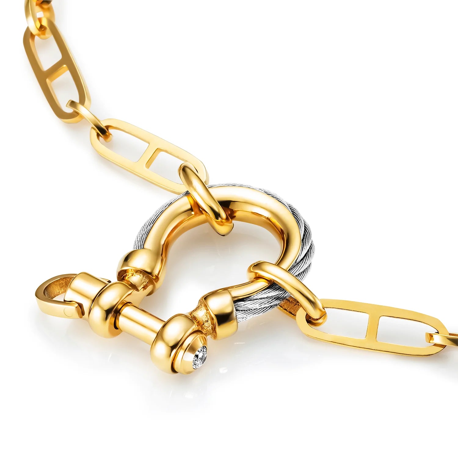 Yellow Gold_Steel_40cm to 45cm